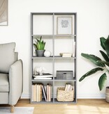 VidaXL Kamerscherm / boekenkast 69,5x29x137,5 cm hout grijs sonoma eik
