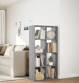 VidaXL Kamerscherm / boekenkast 69,5x29x137,5 cm hout grijs sonoma eik