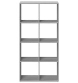 VidaXL Kamerscherm / boekenkast 69,5x29x137,5 cm hout grijs sonoma eik