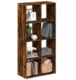 VidaXL Kamerscherm / boekenkast 69,5x29x137,5 cm hout gerookt eiken