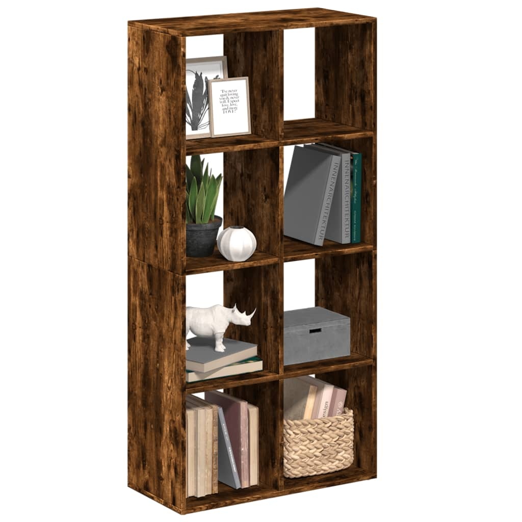 VidaXL Kamerscherm / boekenkast 69,5x29x137,5 cm hout gerookt eiken