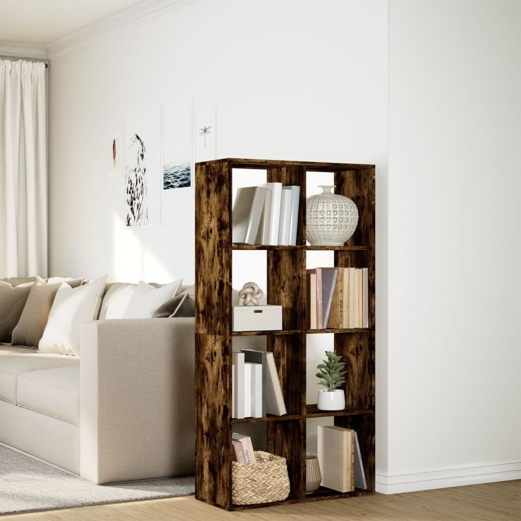 VidaXL Kamerscherm / boekenkast 69,5x29x137,5 cm hout gerookt eiken