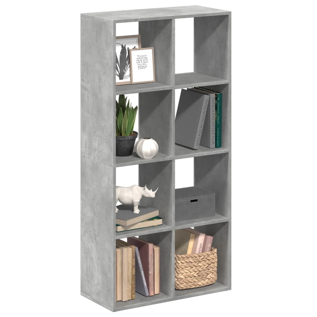 VidaXL Kamerscherm / boekenkast 69,5x29x137,5 cm hout betongrijs