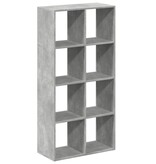 VidaXL Kamerscherm / boekenkast 69,5x29x137,5 cm hout betongrijs