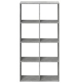 VidaXL Kamerscherm / boekenkast 69,5x29x137,5 cm hout betongrijs