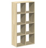 VidaXL Kamerscherm / boekenkast 69,5x29x137,5 cm hout sonoma eiken