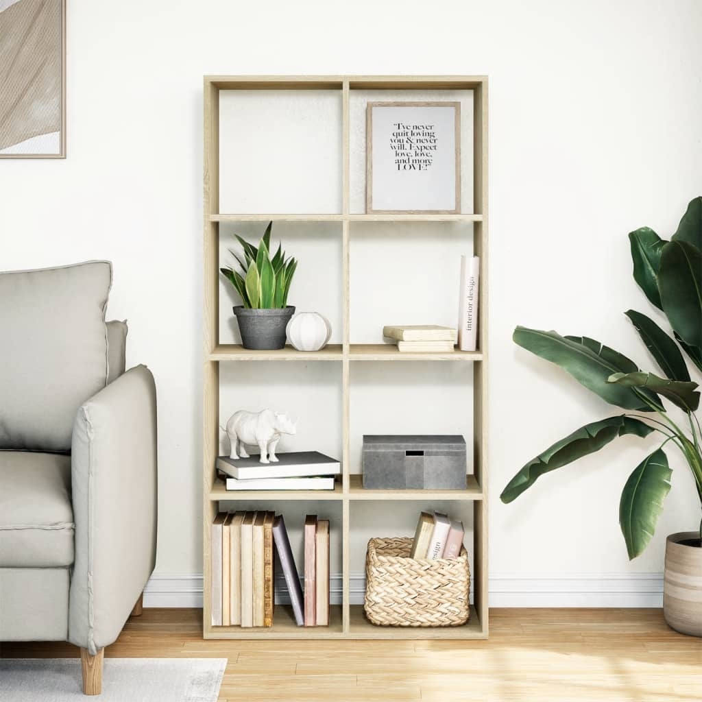 VidaXL Kamerscherm / boekenkast 69,5x29x137,5 cm hout sonoma eiken