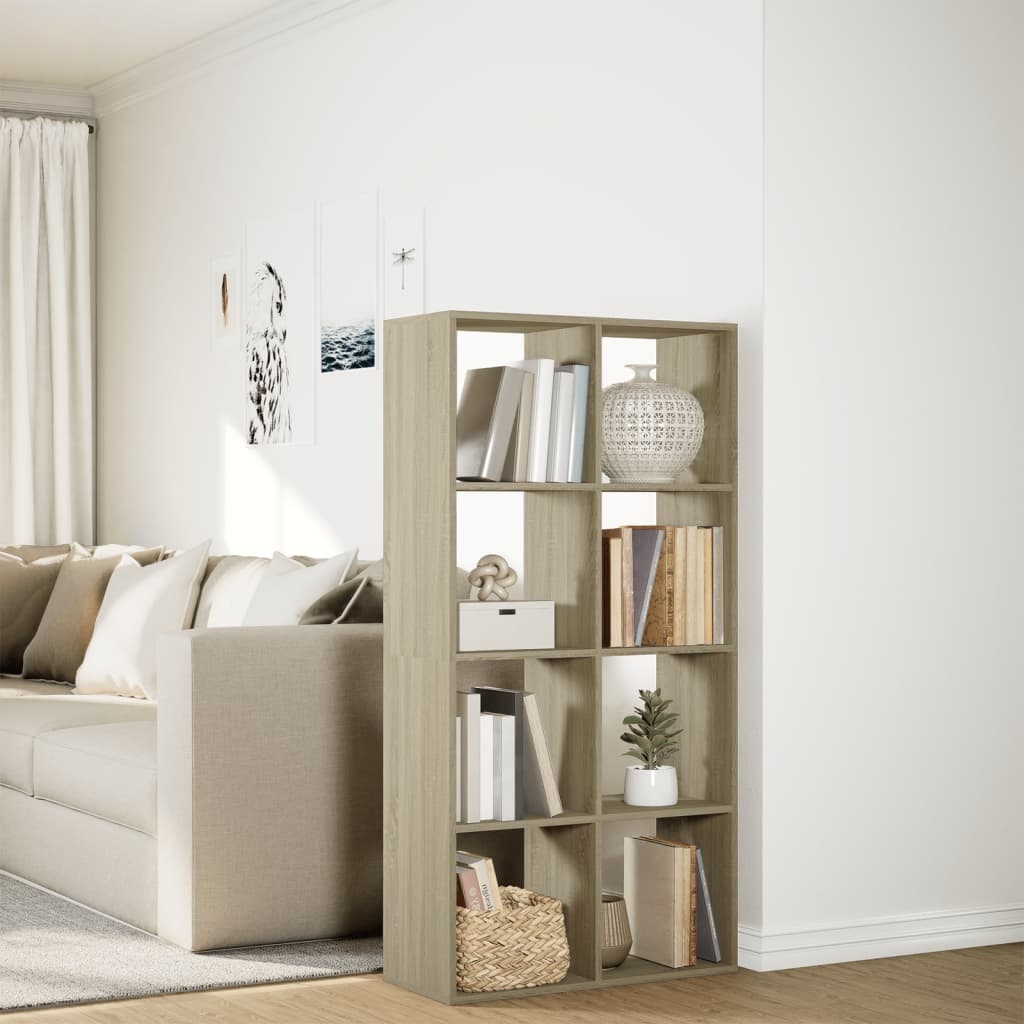VidaXL Kamerscherm / boekenkast 69,5x29x137,5 cm hout sonoma eiken