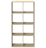 VidaXL Kamerscherm / boekenkast 69,5x29x137,5 cm hout sonoma eiken