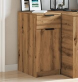 VidaXL Bureaukast 33x50x75 cm bewerkt hout artisanaal eikenkleurig