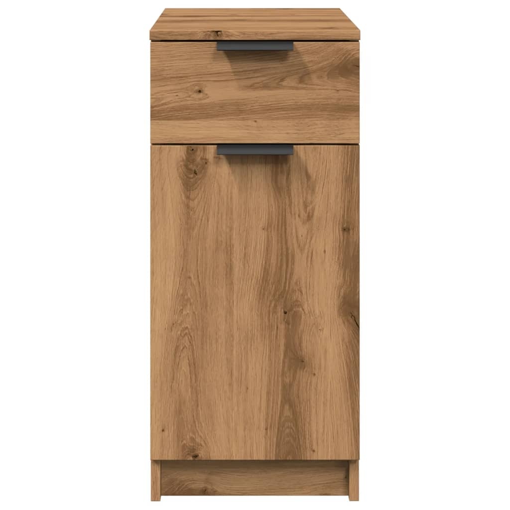 VidaXL Bureaukast 33x50x75 cm bewerkt hout artisanaal eikenkleurig