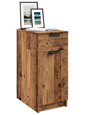 VidaXL Bureau 33x50x75 cm bewerkt hout oud houtkleurig