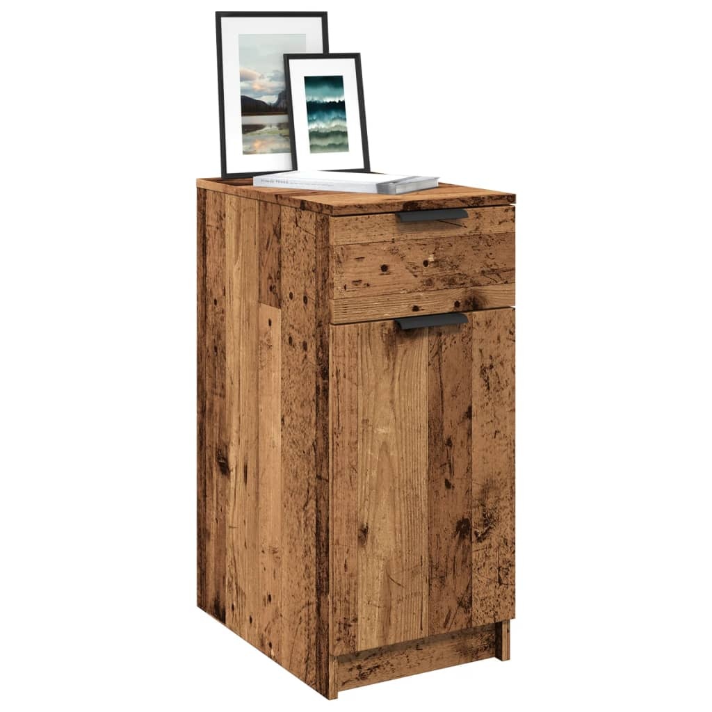 VidaXL Bureau 33x50x75 cm bewerkt hout oud houtkleurig