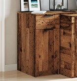 VidaXL Bureau 33x50x75 cm bewerkt hout oud houtkleurig