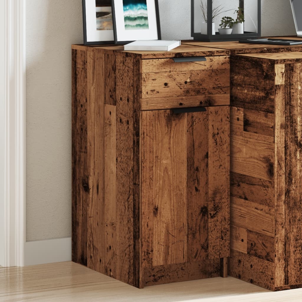 VidaXL Bureau 33x50x75 cm bewerkt hout oud houtkleurig