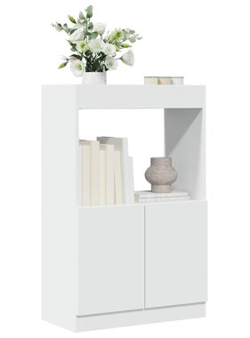 VidaXL Hoge kast 63x33x100 cm bewerkt hout wit