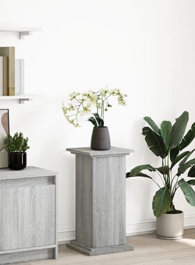 VidaXL Sokkel met opbergruimte 31x30x60 cm bewerkt hout grijs sonoma
