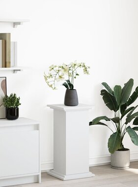 VidaXL Sokkel met opbergruimte 31x30x60 cm bewerkt hout wit