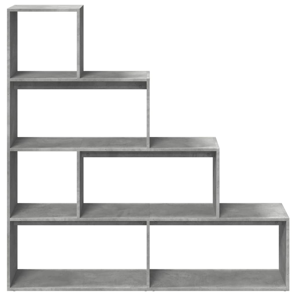 VidaXL Kamerscherm / boekenkast 4-laags 143,5x29x143,5 cm hout grijs