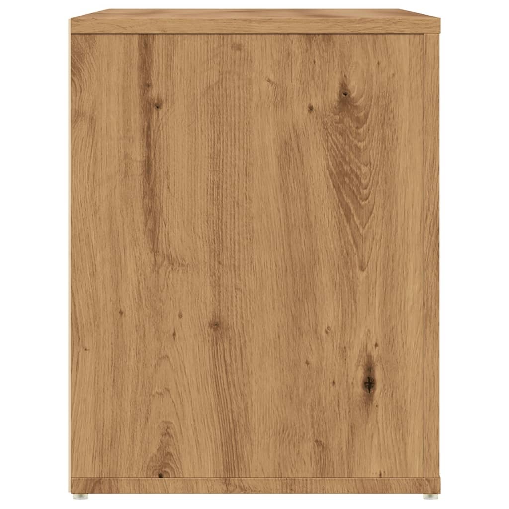 VidaXL Schoenenbankje 100x35x45 cm bewerkt hout artisanaal eikenkleur
