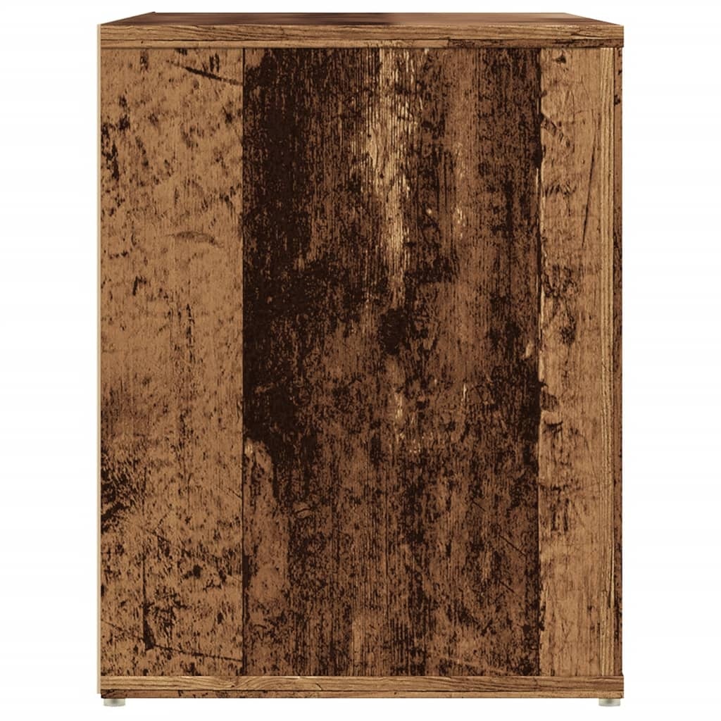 VidaXL Schoenenbank 100x35x45 cm bewerkt hout oud houtkleurig