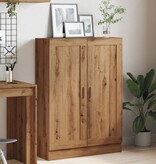 VidaXL Boekenkast 82,5x30,5x115 cm bewerkt hout artisanaal eikenkleur