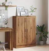 VidaXL Boekenkast 82,5x30,5x115 cm bewerkt hout artisanaal eikenkleur