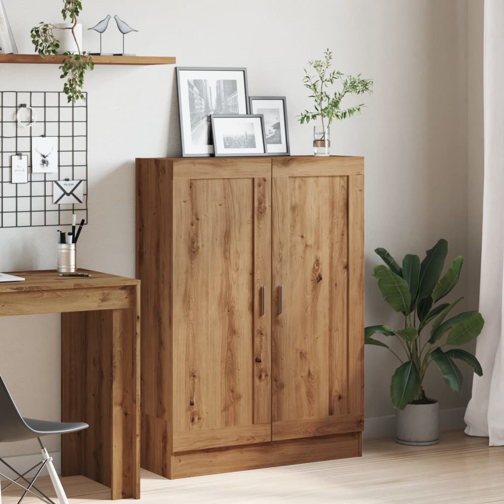 VidaXL Boekenkast 82,5x30,5x115 cm bewerkt hout artisanaal eikenkleur