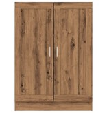VidaXL Boekenkast 82,5x30,5x115 cm bewerkt hout artisanaal eikenkleur