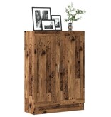 VidaXL Boekenkast 82,5x30,5x115 cm bewerkt hout oud houtkleurig