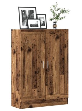 VidaXL Boekenkast 82,5x30,5x115 cm bewerkt hout oud houtkleurig