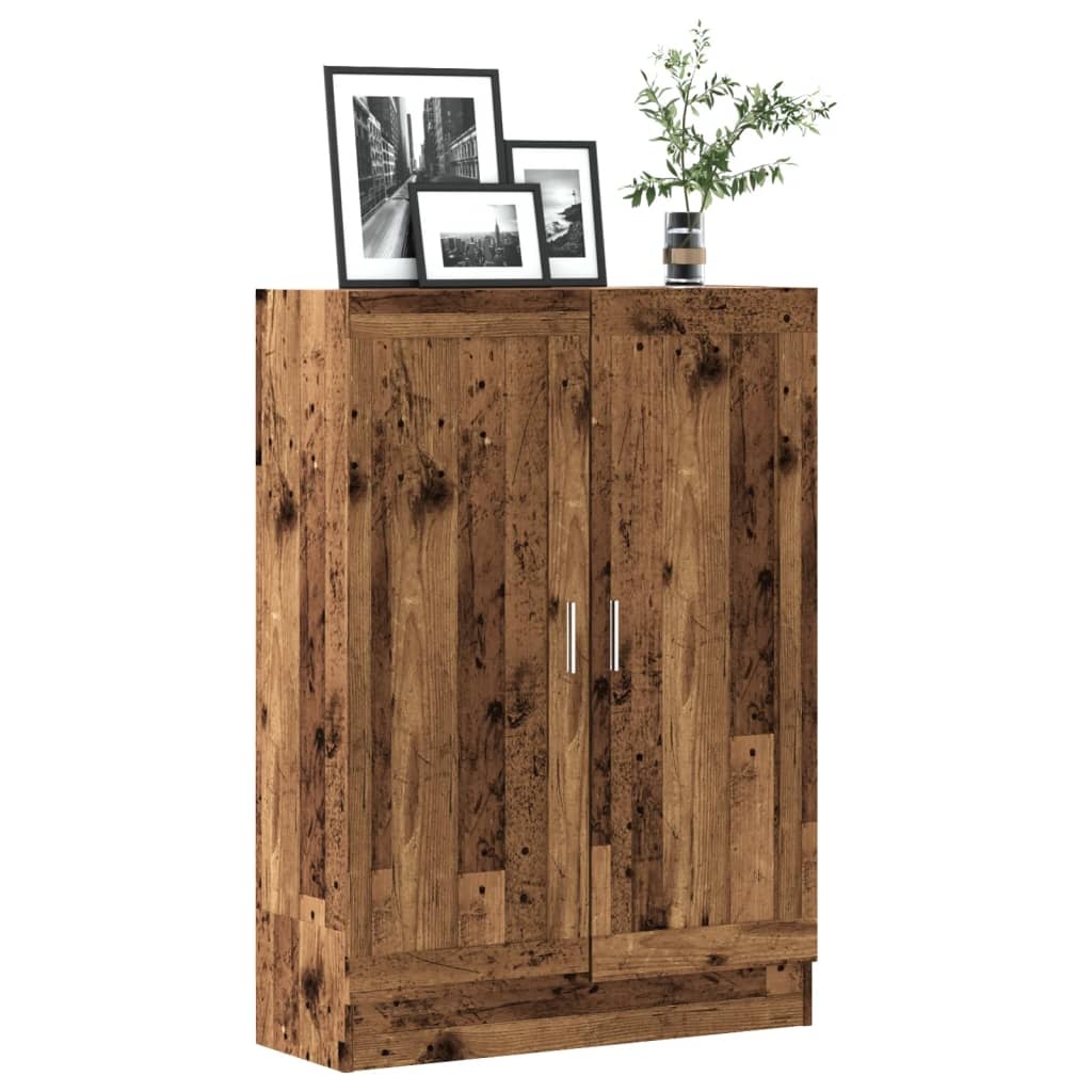 VidaXL Boekenkast 82,5x30,5x115 cm bewerkt hout oud houtkleurig