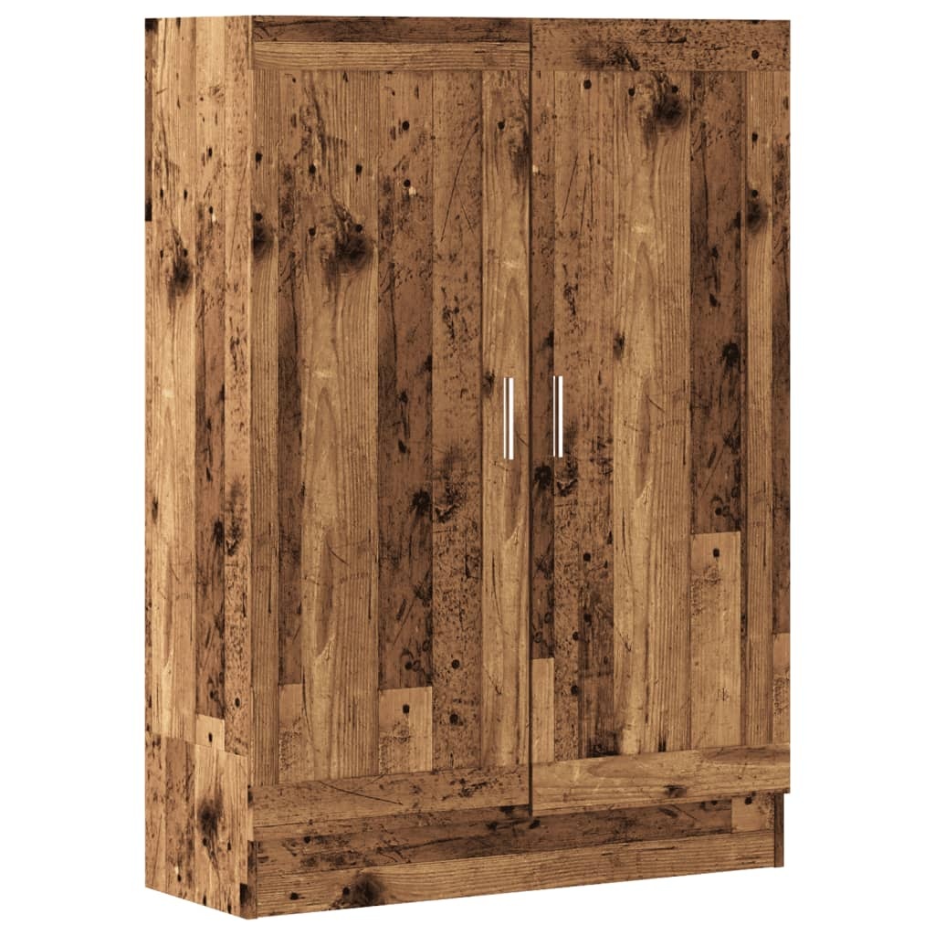 VidaXL Boekenkast 82,5x30,5x115 cm bewerkt hout oud houtkleurig