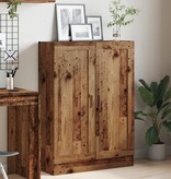 VidaXL Boekenkast 82,5x30,5x115 cm bewerkt hout oud houtkleurig