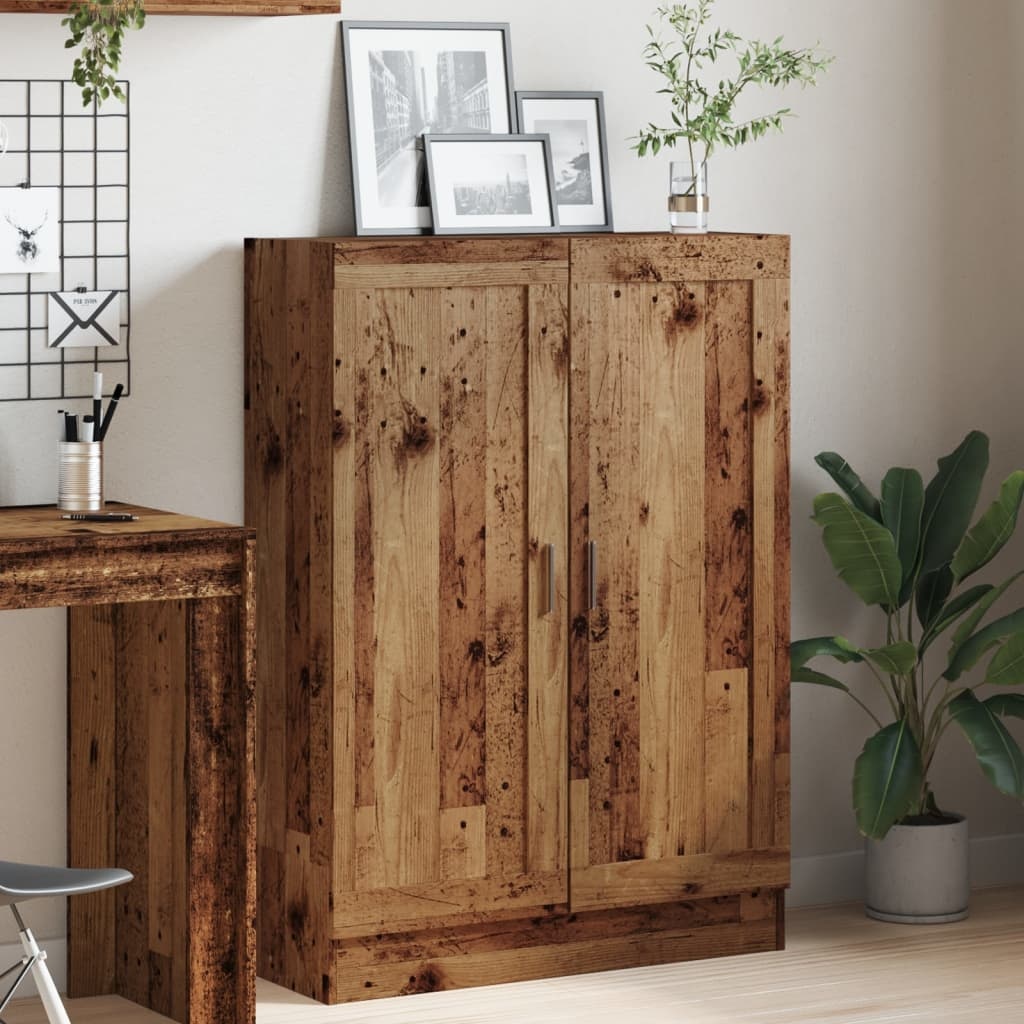 VidaXL Boekenkast 82,5x30,5x115 cm bewerkt hout oud houtkleurig