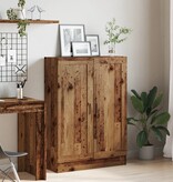 VidaXL Boekenkast 82,5x30,5x115 cm bewerkt hout oud houtkleurig