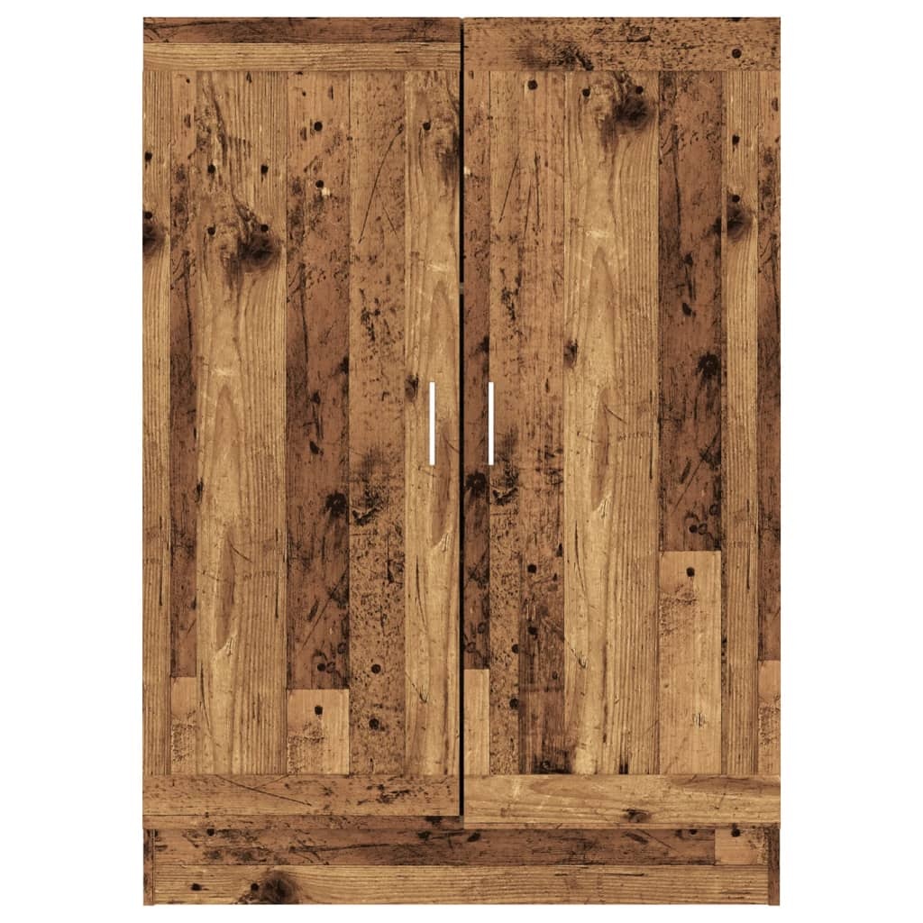 VidaXL Boekenkast 82,5x30,5x115 cm bewerkt hout oud houtkleurig