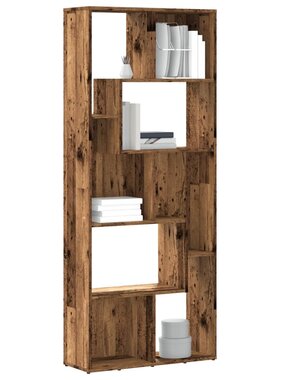 VidaXL Boekenkast 67x24x161 cm bewerkt hout oud houtkleurig