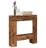 VidaXL Haardombouw 81x18x82 cm bewerkt hout oud houtkleurig