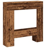 VidaXL Haardombouw 81x18x82 cm bewerkt hout oud houtkleurig