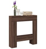 VidaXL Haardombouw 81x18x82 cm bewerkt hout bruin eikenkleurig