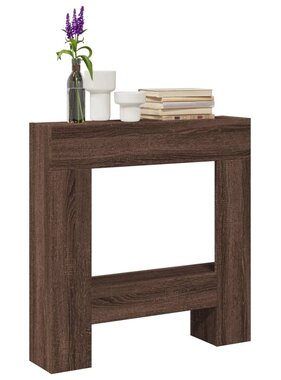 VidaXL Haardombouw 81x18x82 cm bewerkt hout bruin eikenkleurig