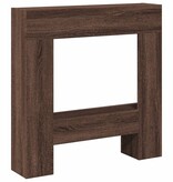 VidaXL Haardombouw 81x18x82 cm bewerkt hout bruin eikenkleurig