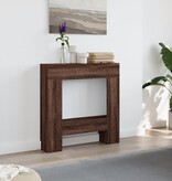 VidaXL Haardombouw 81x18x82 cm bewerkt hout bruin eikenkleurig