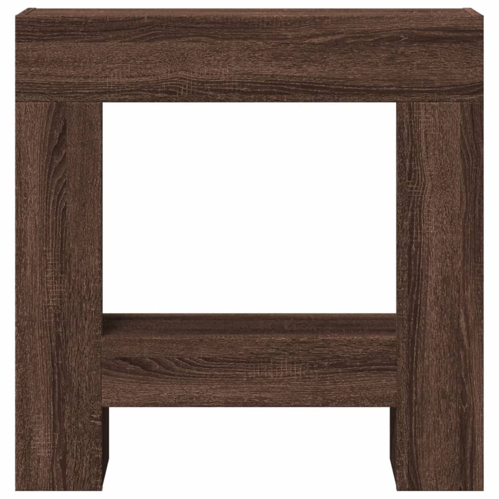 VidaXL Haardombouw 81x18x82 cm bewerkt hout bruin eikenkleurig