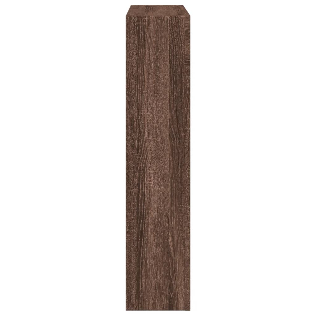 VidaXL Haardombouw 81x18x82 cm bewerkt hout bruin eikenkleurig