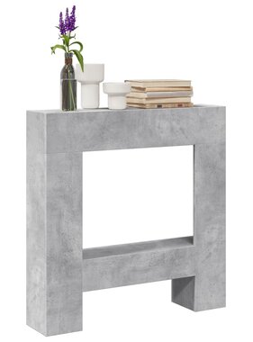 VidaXL Haardombouw 81x18x82 cm bewerkt hout betongrijs