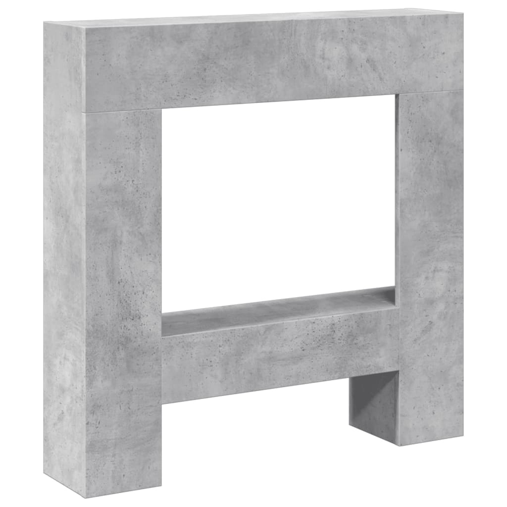 VidaXL Haardombouw 81x18x82 cm bewerkt hout betongrijs