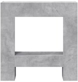 VidaXL Haardombouw 81x18x82 cm bewerkt hout betongrijs