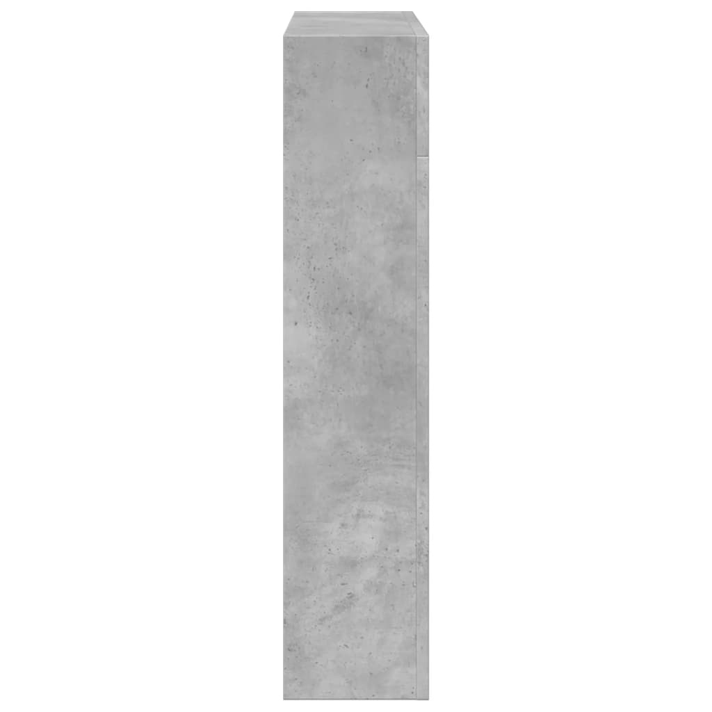VidaXL Haardombouw 81x18x82 cm bewerkt hout betongrijs